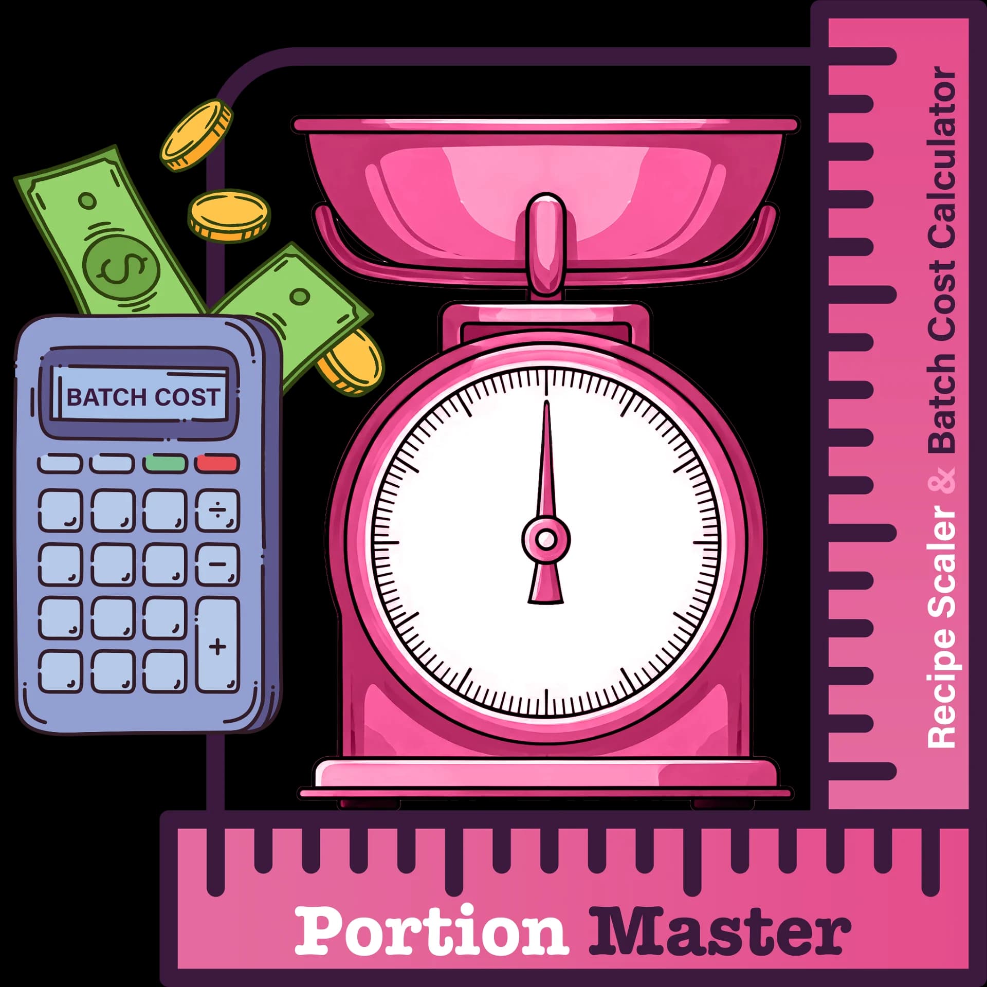 Portion Master logo - Smart Recipe Scaler & Cost Estimator